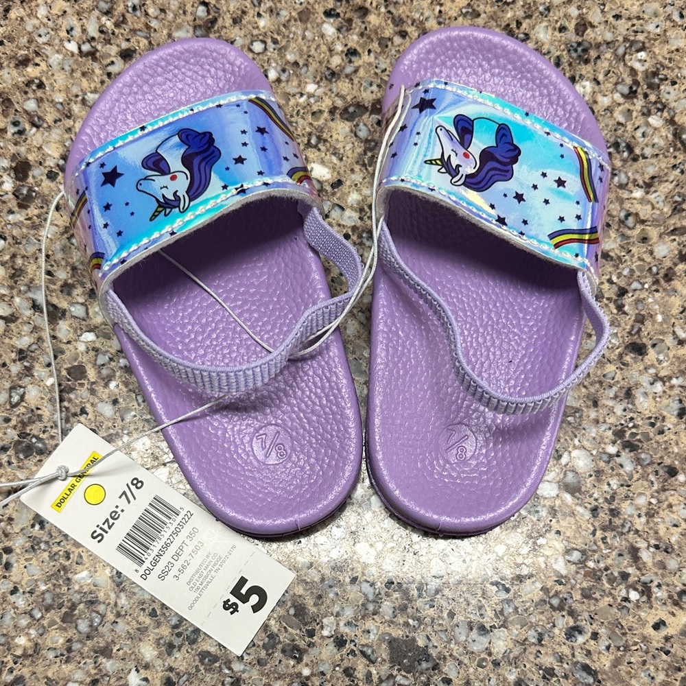 Swiggles Purple Unicorn Kids Sandals